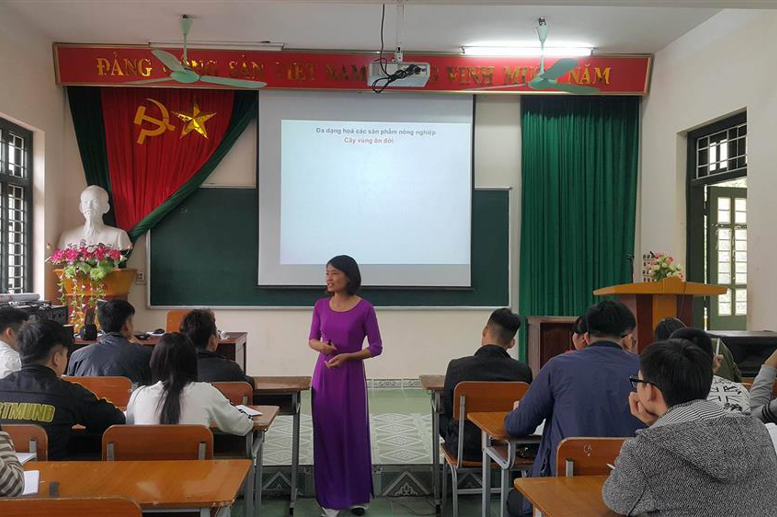 Giờ học môn địa lý của cô giáo Quách Thị Phương Xoan